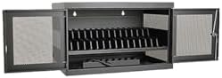 Tripp Lite 16-Port AC Charging Storage Station Cabinet for Chromebooks, Laptops & Tablets, 17" Depth, Wall Mount & Cart Options (CSC16AC), Black