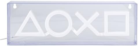 Paladone Playstation LED Neon Light - Free Standing or Wall Mountable - Game Room Accessories & Decor for Gamers