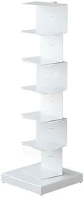Invisible Floating Bookshelf With Metal Spine Wall Mounted Storage For Books And Decor, Space-Saving Display Unit For Home And Office Use(White,Small)