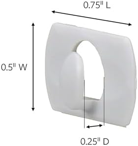 Command Decorating Clips,40 Clips and 48 Strips,Damage-Free Hanging Light-Clips with Adhesive Strips,No Tools Small Wall Clip for Hanging Lights and Cables,(Pack of 12)