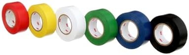 3M General Purpose Vinyl Tape 764, Color Coding Pack, 6 Roll per Pack