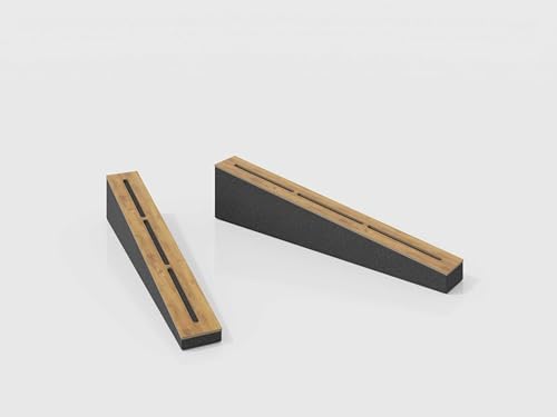 8 PACK — Acoustic Soundproofing Diffusion Panel | Acoustic Treatment for Recording Studio Home Office Podcast Living Room | Absorption - Reflection | Color Plates: [ FUTURA, Oak ]