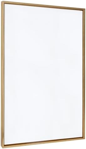 Kate and Laurel Sylvie Blank Framed Canvas Wall Art; 31.5x41.5 Bright Gold; Modern Empty Canvas for Paint-Your-Own Art; Ready to Paint Premium Canvas Already Framed