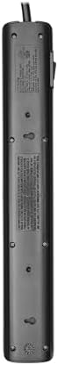 Eaton Tripp Lite Series TLP710BTEL Surge Protector Power Strip with Flat Plug & Modem/Phone Ports, 7 Outlets, 900 Joules, 10ft Power Cable, Black, Manufacturer's Liftime Warranty & $50,000 Insurance