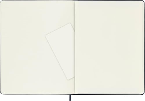 Moleskine Classic Notebook, Hard Cover, XL (7.5" x 9.5") Plain/Blank, Sapphire Blue, 192 Pages