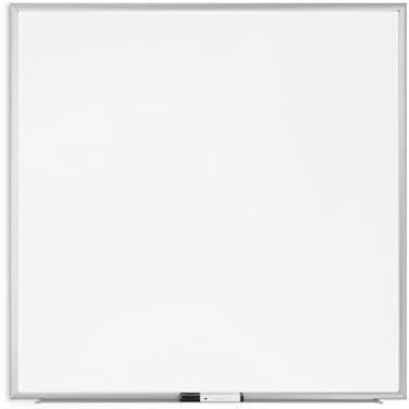 U Brands Magnetic Dry Erase Board White Board, 36" x 36", Silver Aluminum Frame, Includes Marker