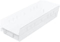 Akro-Mils 30138 Heavy Duty Plastic Shelf Bins, 18"x 6.5"x 4", Clear, 12-Pk