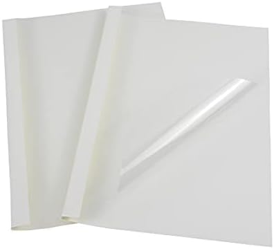 RAYSON TBC12-25 Thermal Binding Covers, 1/2 Inch, White Letter Size Holds 120 Sheets, 25 Pack