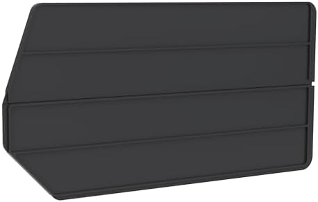 Akro-Mils 40265 Plastic Length Dividers for AkroBins Stackable Storage Bins Model 30265, Custom Storage Inserts for Tools, Crafts & Supplies, 6-Pack, Black