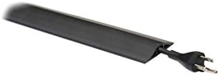 Legrand Wiremold CDBK-50 Corduct 50 Foot Cord Cover for Floors, Holds 1 Cord or Cable, Black (1 Pack)