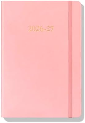 Wykeham's Executive 2026-27 Daily Journal Planner – Customization Available – Mid-Year Academic Diary – July 2026 to June 2027 (Rose, 8.5"×5.5")