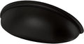Franklin Brass 10 Pack Matte Black Cabinet Handles 3 inch (76mm) Kitchen Cabinet Handles and Drawer Pulls for Cupboards and Dressers | Cup Pull