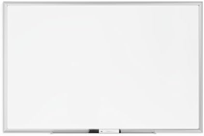 U Brands Magnetic Dry Erase Board White Board, 36" x 24", Silver Aluminum Frame, Includes Marker