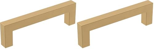 Amerock | Cabinet Pull | Champagne Bronze | 3-3/4 inch (96 mm) Center-to-Center | Monument | 2 Pack | Drawer Pull | Cabinet Handle | Cabinet Hardware