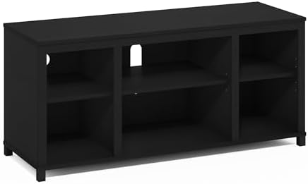Furinno Classic 3-Tier TV Stand, Entertainment Center, Americano | for TV up to 55 Inch with Shelves, TV Console for Living Room, Bedroom