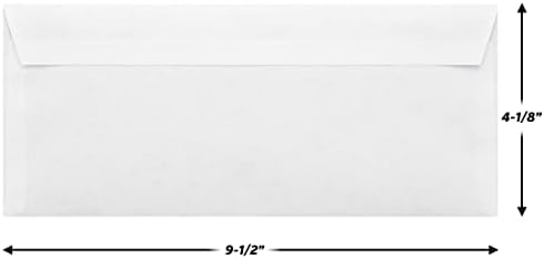 Mead #10 Security Business Envelopes Letter Size 4-1/8" x 9-1/2" – Peel and Seal, Privacy Lined, No-Window, Press-It Seal-It Self-Adhesive for Home & Office Mailing, 200 Count (742020)