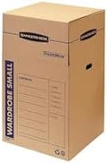 ‎Bankers Box 3-Pack Short Wardrobe Moving Boxes, 20" x 20" x 40"