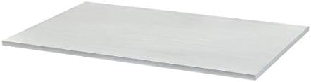 Monoprice Desk Table Top Shelf for Sit-Stand Height Adjustable Desks, 47.2" x 29.5" rectangular 1" thick, pre-drilled holes, White - Workstream Collection