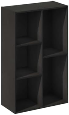 5-Cube Open Shelf Multipurpose Closet & Clothing Storage, Organizer, Blackwood