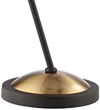 JONATHAN Y Albert 21.5" Mid-Century LED Metal Desk Lamp, Black/Brass Gold