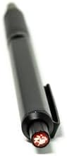 Zebra Pen G-750 Black Brass Retractable Gel Pen, Blue Ink, 0.7mm, 2-Pack