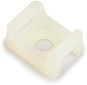 3M Cable Tie Mounting Base, Adhesive, 0.75 in x 0.75 in, Bag of 100