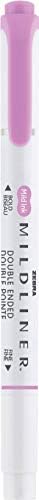 Zebra Pen MILDLINER No Bleed Highlighter, Magenta Color, Dual Tip, 12-Pack