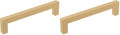 Amerock | Cabinet Pull | Champagne Bronze | 5-1/16 inch (128 mm) Center-to-Center | Monument | 2 Pack | Drawer Pull | Cabinet Handle | Cabinet Hardware