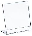Azar Displays 112734 3.5" W x 4.5" H Vertical L-Shaped Sign Holder-10pk