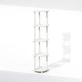 Furinno Turn-N-Tube Toolless Assembly 5-Tier Storage Shelves, White