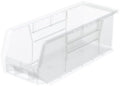 Akro-Mils 30224 AkroBins Plastic Storage Bins, 11"x 4"x 4", Clear, 12-Pack