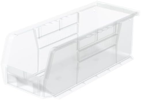 Akro-Mils 30224 AkroBins Plastic Storage Bins, 11"x 4"x 4", Clear, 12-Pack