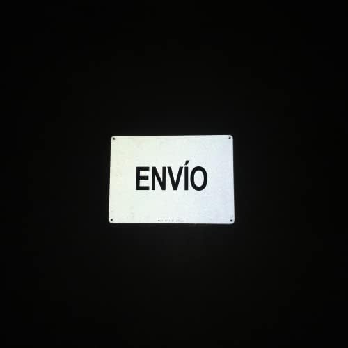 TRADESAFE Shipping Sign - Envío Spanish Sign, Quick Install Aluminum Safety Sign, Light Reflective, UV-Resistant, Waterproof Signs for Business, 14” X 10” Shipping Department Signs in Spanish