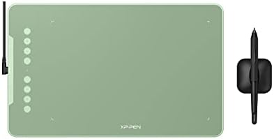 XPPen Deco 01 V3 Drawing Tablet 10x6.25 Graphics Tablet Digital Drawing Tablet for Chromebook with 16384 Levels Pressure Battery-Free Stylus and 8 Shortcut Keys (Green)