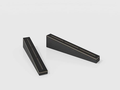8 PACK — Acoustic Soundproofing Diffusion Panel | Acoustic Treatment for Recording Studio Home Office Podcast Living Room | Absorption - Reflection | Color Plates: [ FUTURA, Black ]