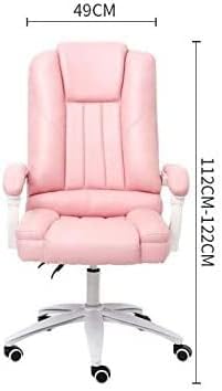 Office Chair Computer Armchair Computer Chair with Adjustable Angle Recline Height Padded Seat (Color: A) (Color : A) (B)