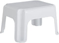 Rubbermaid Step Stool 9.5-Inch High White Plastic Small Single Step Stool for Kids/Adults in Home/Kitchen/Laundry/Garage/Bathroom