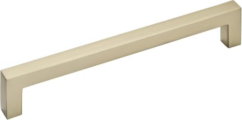Amerock | Cabinet Pull | Golden Champagne | 6-5/16 inch (160 mm) Center to Center | Monument | 1 Pack | Drawer Pull | Drawer Handle | Cabinet Hardware