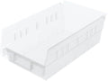 Akro-Mils 30130 Heavy Duty Plastic Shelf Bins, 12"x 6.5"x 4", Clear, 12-Pk