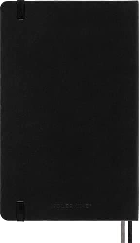 Moleskine Classic Expanded Notebook, Hard Cover, Large (5" x 8.25") Squared/Grid, Black, 400 Pages