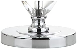 JONATHAN Y Cole 27" Traditional Crystal Bedside Table Lamp, Clear/Chrome