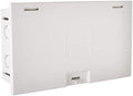 Leviton 9.01" Compact Structured Media Enclosure with Cover, White, 47605-MDU