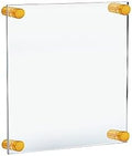 Azar Displays 105512-GLD Acrylic Floating Double Panel Wall Frame,9" x 12" Graphic Size, Overall Frame Size: 13" x 16", Gold