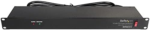 StarTech 8-Outlet 1U PDU, 120V/15A, Surge, 6ft Cord, TAA (RKPW081915)