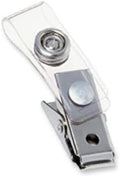 GBC Swingline ID Badge Clips, Clear, Badge Holder Clip, 100 Per Pack (1122897)