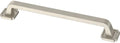 Franklin Brass 10 Pack Brushed Nickel Cabinet Handles 6-5/16 inch (160mm) Kitchen Cabinet Handles and Drawer Pulls for Cupboards and Dressers |Notched Backplate
