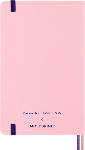 Moleskine Limited Edition Sakura Notebook with lenticular optical-effect cover by Momoko Sakura, Hard Cover, Ruled, Large (5" x 8.25"), Maruko floral, 176 pages