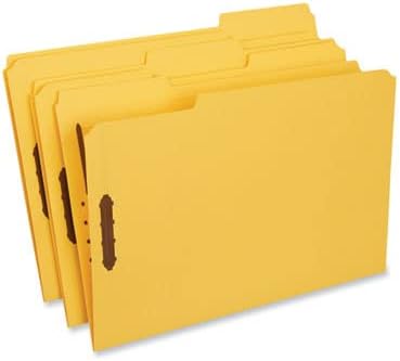 Universal Office Products 2 Fasteners, 1/3 Tab Box of 50