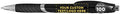 DISCOUNT PROMOS Ballpoint Pens With Rubber Grip - 100 pack - Customizable Text, Logo - Black Ink Ball Point Pen with Soft Touch Plastic - Black