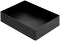 Amazon Basics Rectangular Plastic Desk Organizer with Storage Trays, Accessory Tray for Office Supplies and Pen Holder, 9.4 x 6.7 x 2 inch, Black